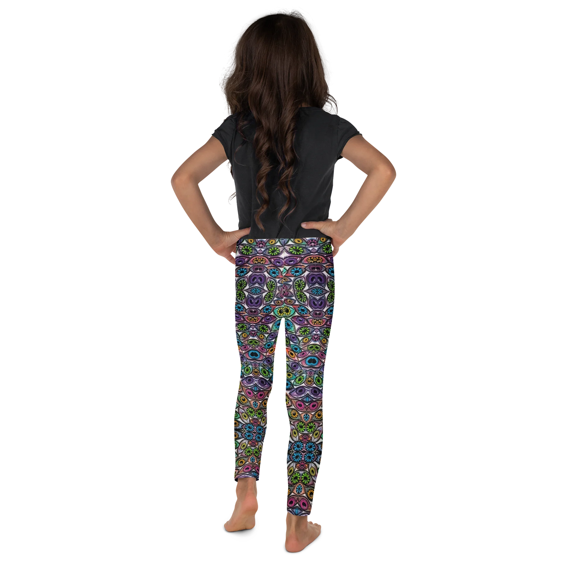 Kids Colorful Eyes All Over Print Leggings | Eye See You Too product image (3)