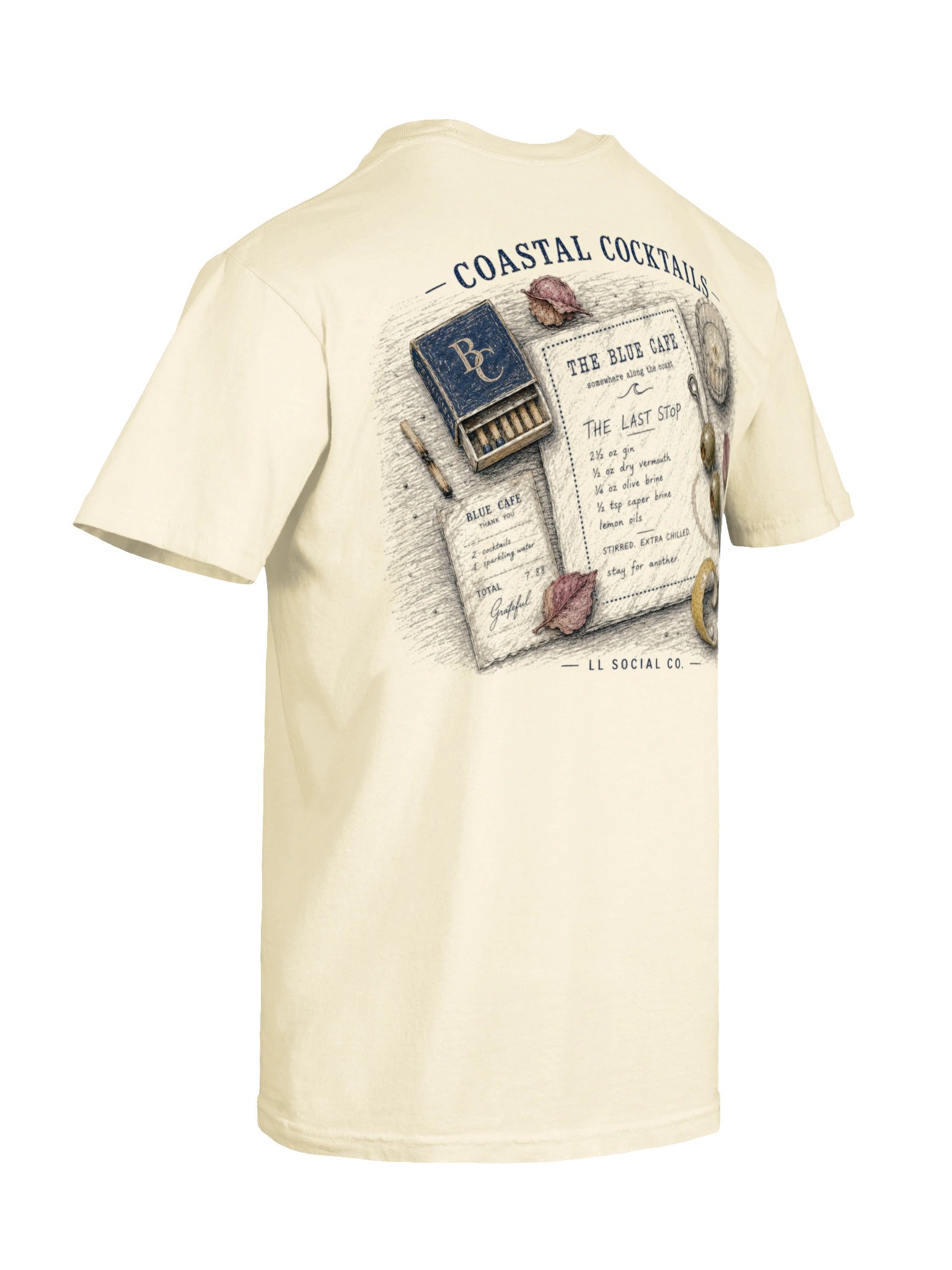 LL Social Co. The Last Stop Tee — Coastal Cocktails product image (8)