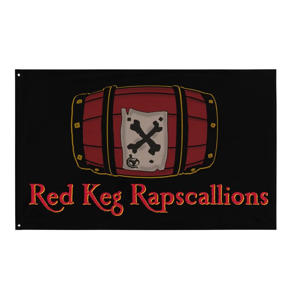 Red Keg Rapscallions Flag (3' x 5') product image (1)