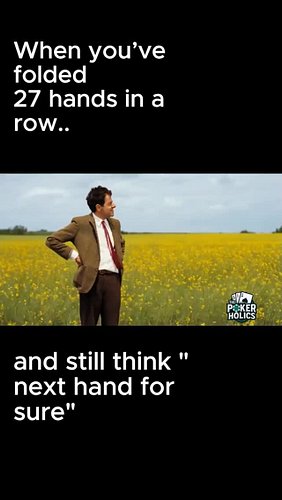 Poker teaches patience.
Then tests it aggressively. 

#pokerlife #carddead #pokermemes