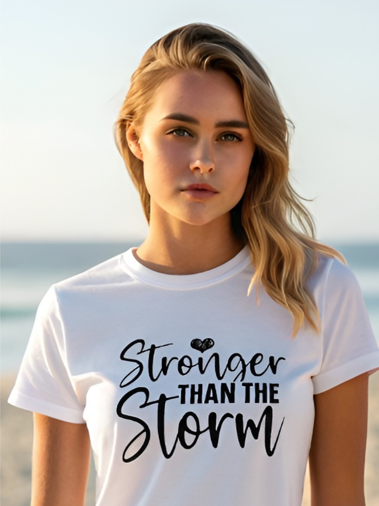 Stronger Than The Storm - Women's White T-Shirt product image (1)