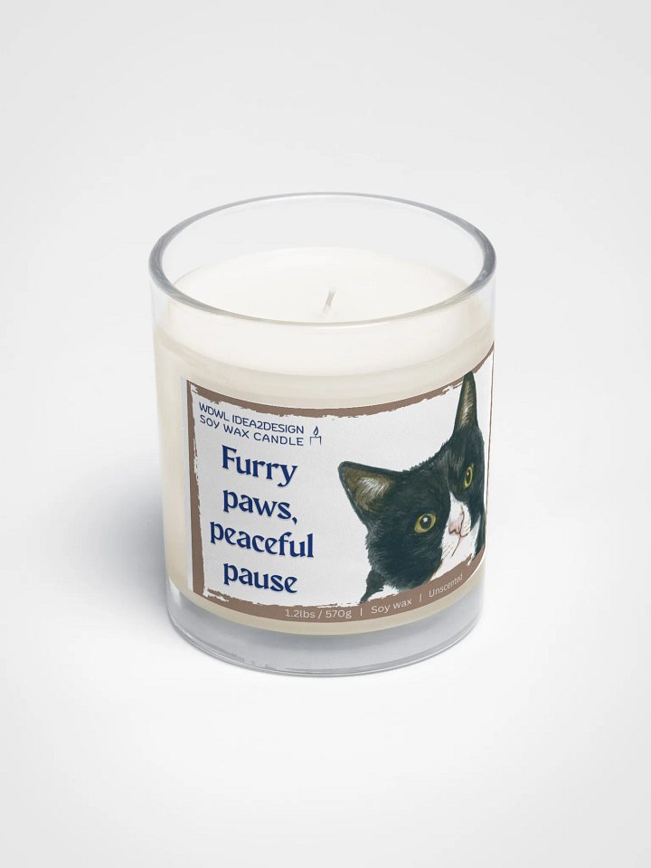 Tuxedo Cat Lover Best Gift, Large Capacity, Great Value & Eco-Friendly Candle – 1.2 lbs of Pure Serenity product image (2)