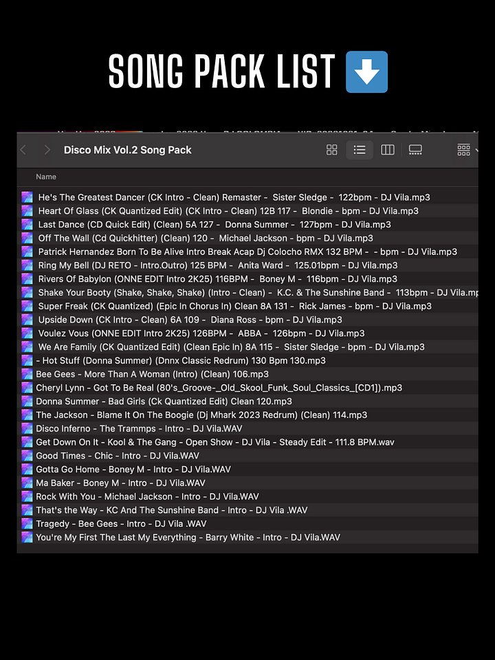 Disco Mix Vol.2 – Song Pack product image (2)