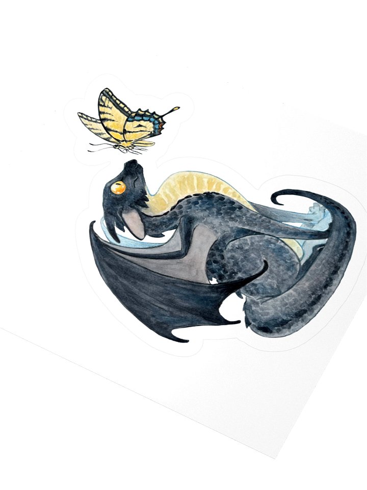 Dragon And Butterfly Sticker product image (2)