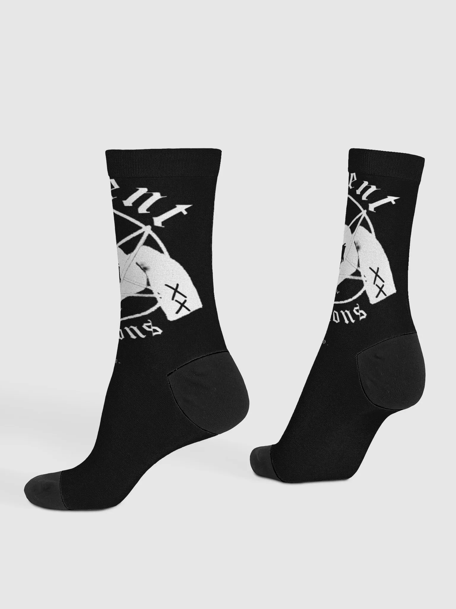 Black Metal Bunny Logo Socks product image (4)