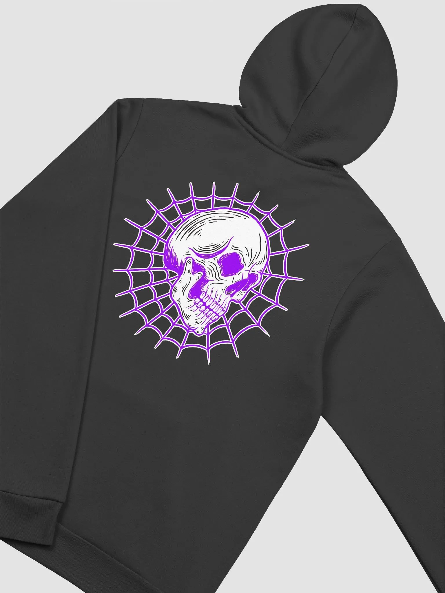 Spider web Skull purple hoodie product image (13)
