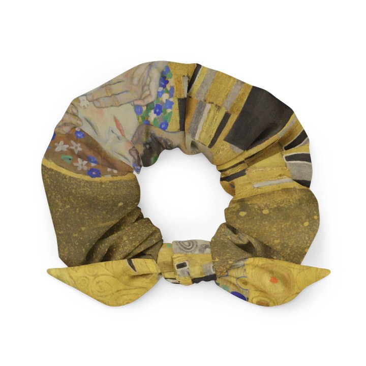 Klimt The Kiss Fine Art Scrunchie with Bow product image (1)