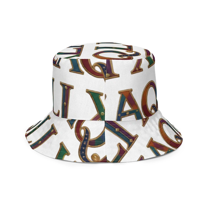 XZAQLI Monogram Bucket Hat (White) product image (2)