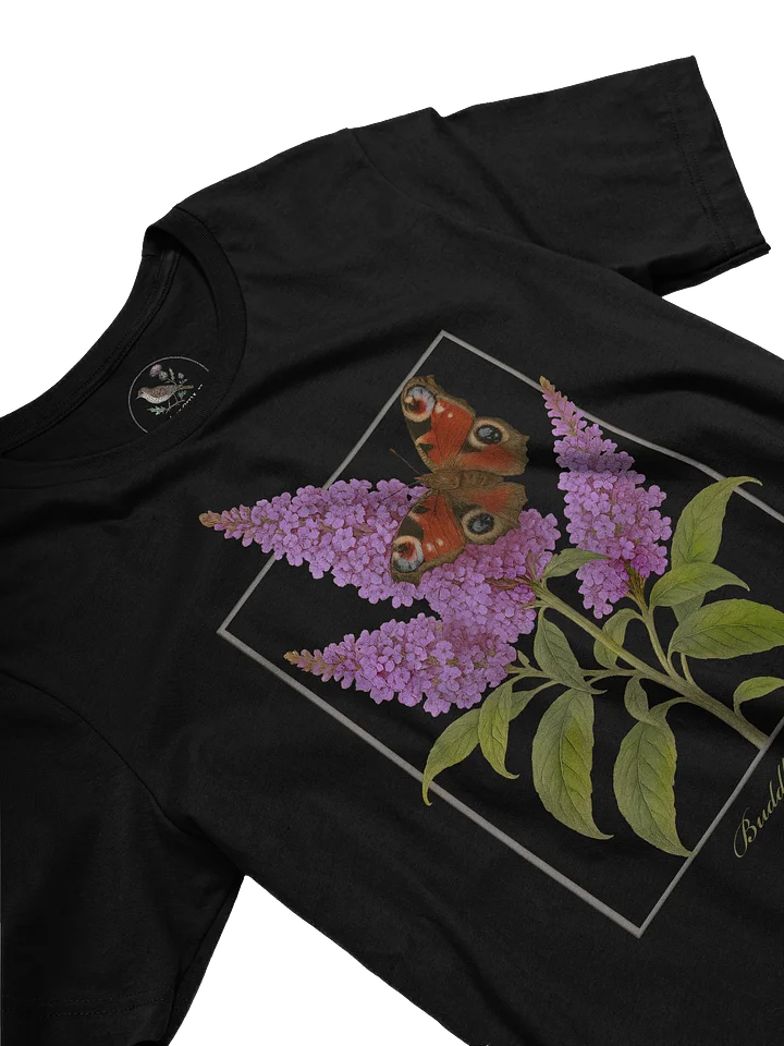 Butterfly Bush and Peacock Butterfly Premium Unisex T-shirt product image (2)