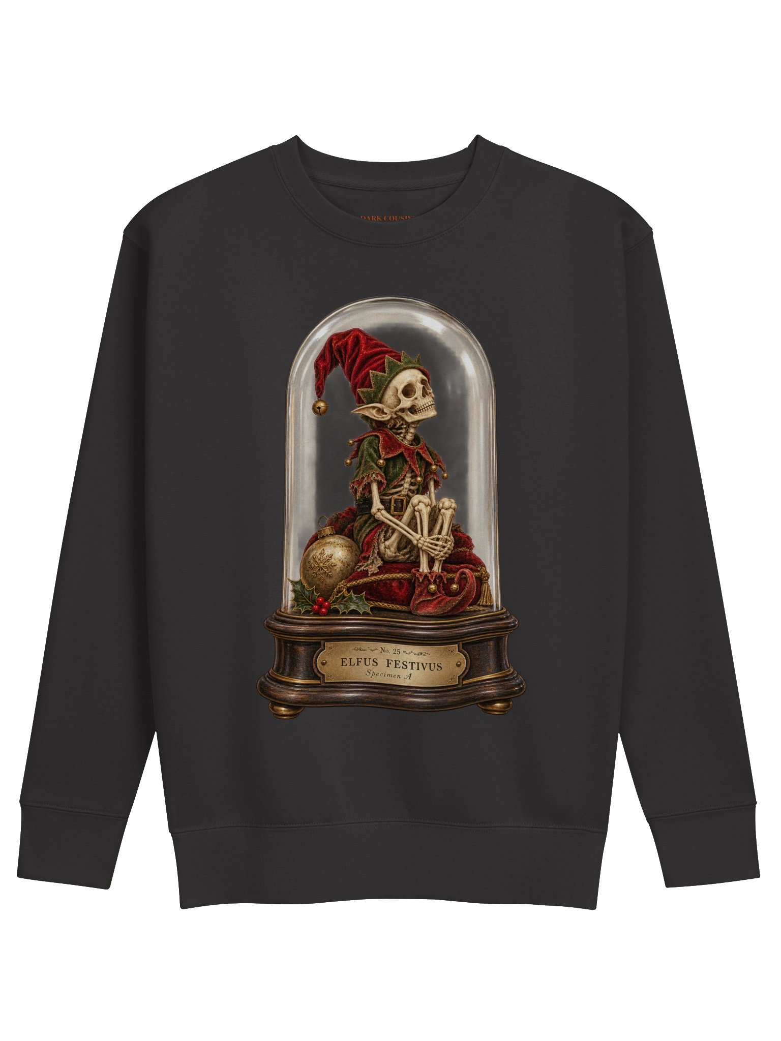 Elfus Festivus – Victorian Christmas Elf Skeleton Sweatshirt product image (1)