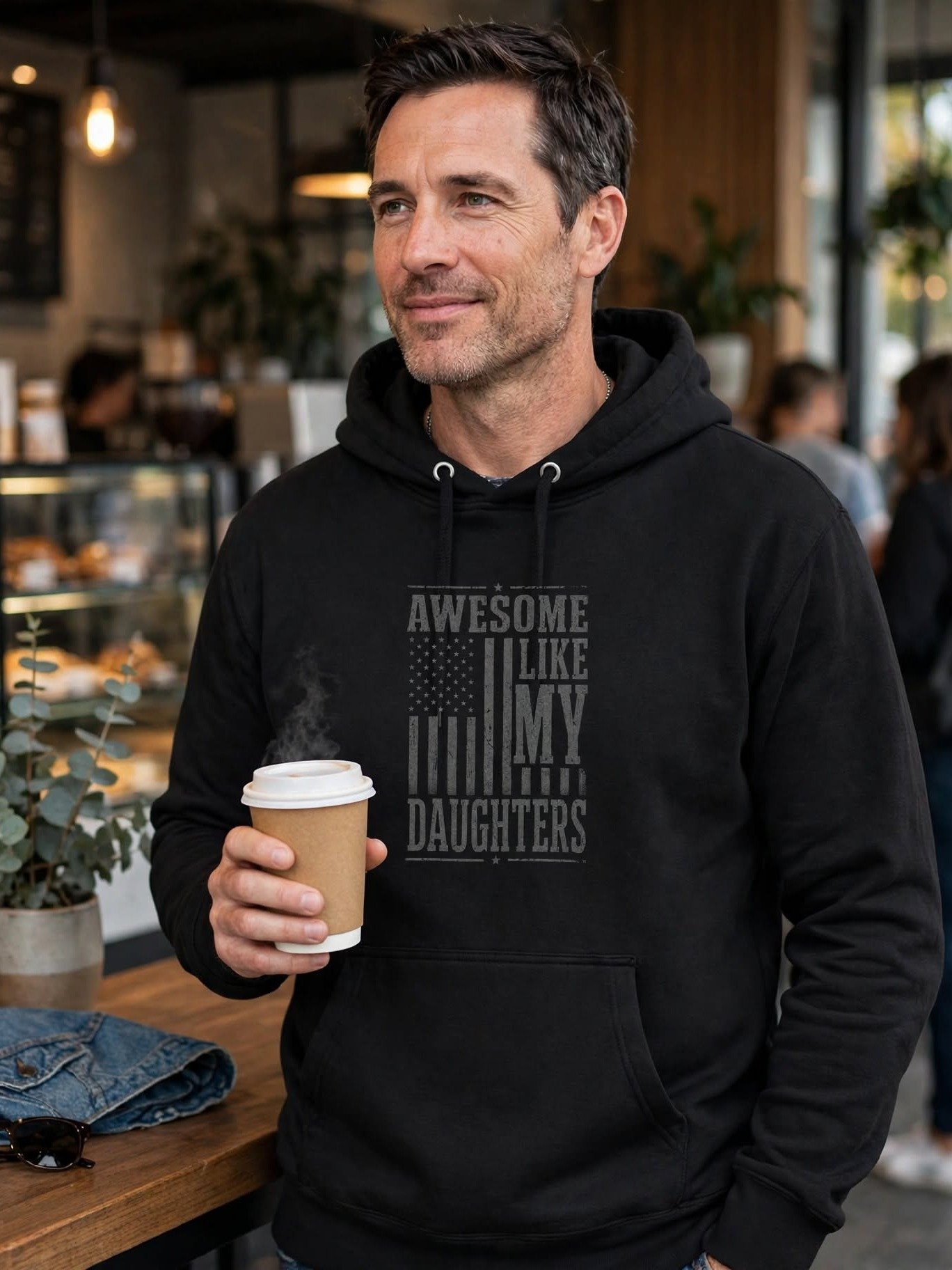 Awesome Like My Daughters Patriotic Hoodie product image (2)