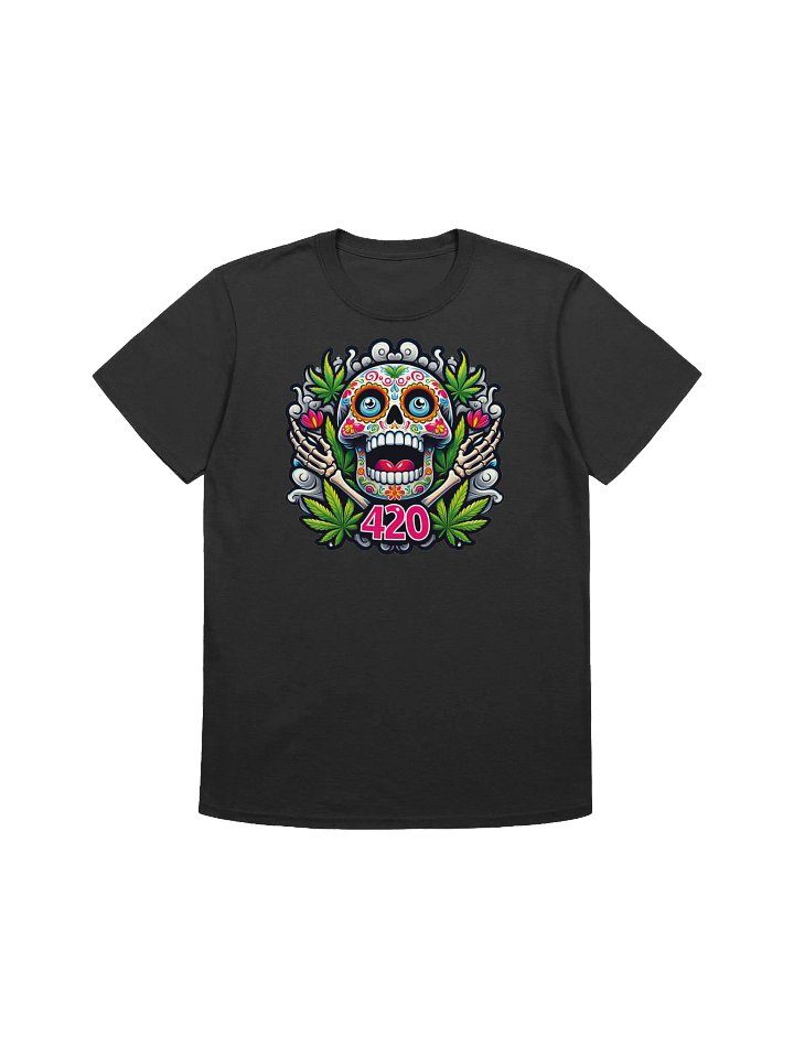 Sugar Skull Art - 420 Blaze T-Shirt product image (1)