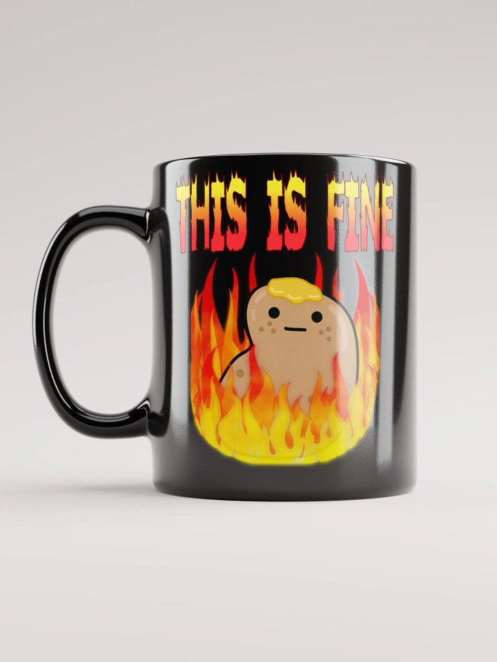 Black This Is Fine Mug product image (1)