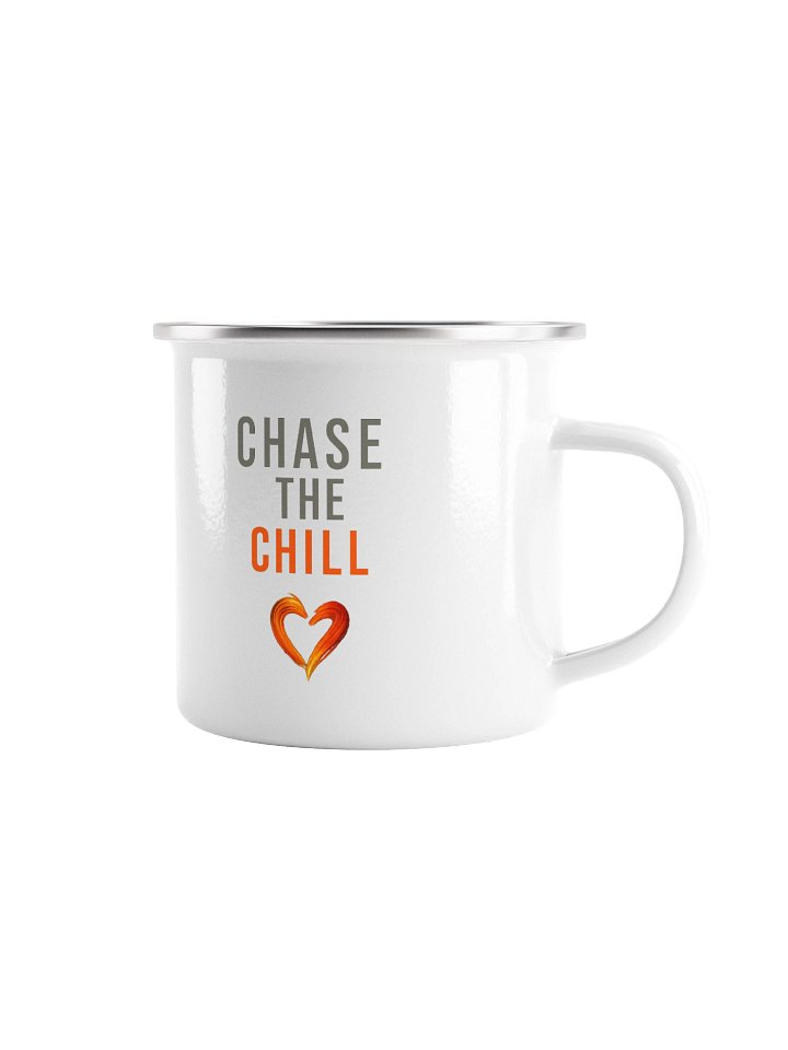 Chase the Chill Enamel Mug product image (1)