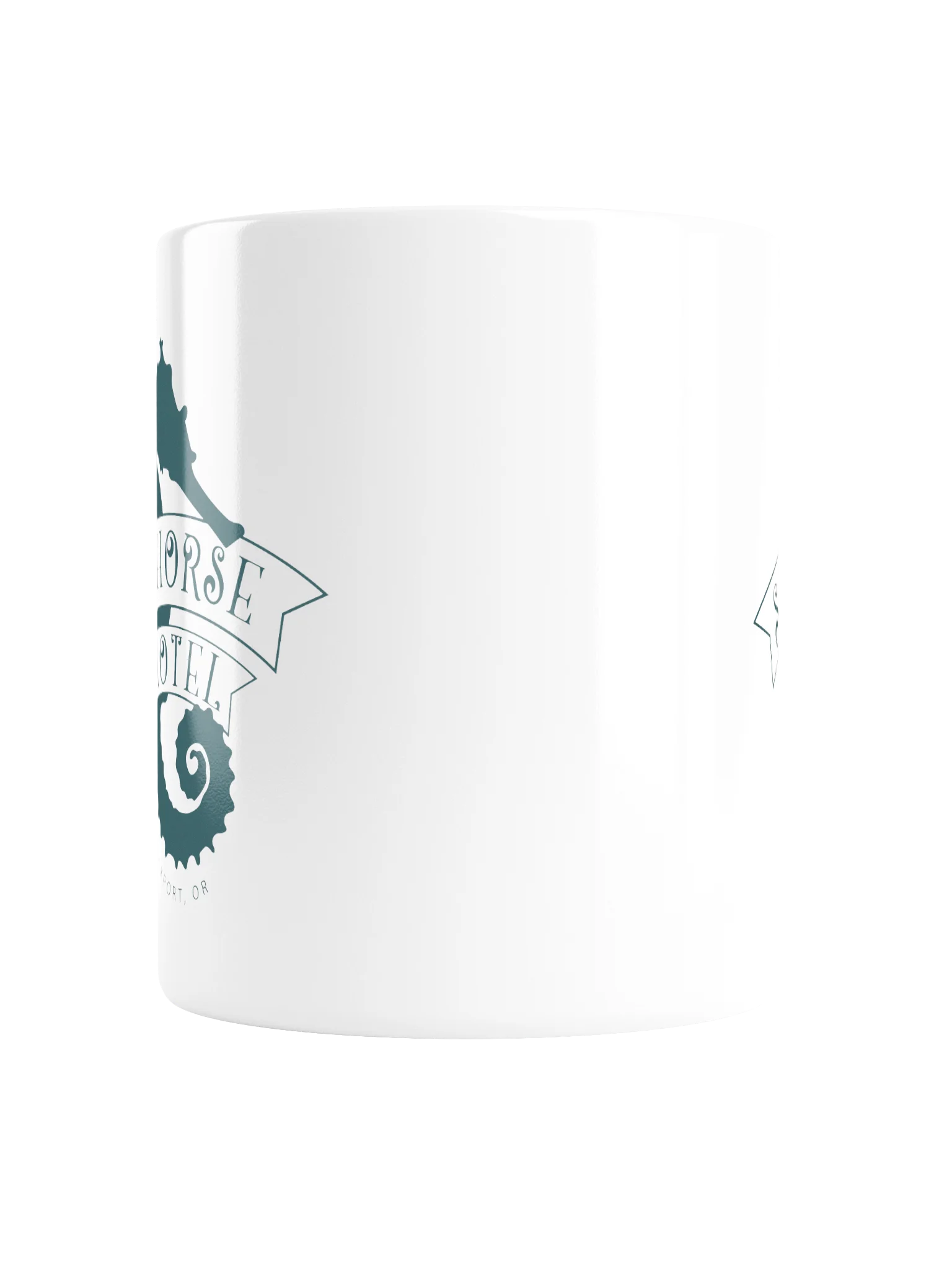 Seahorse Motel Teal Coffee Mug product image (6)