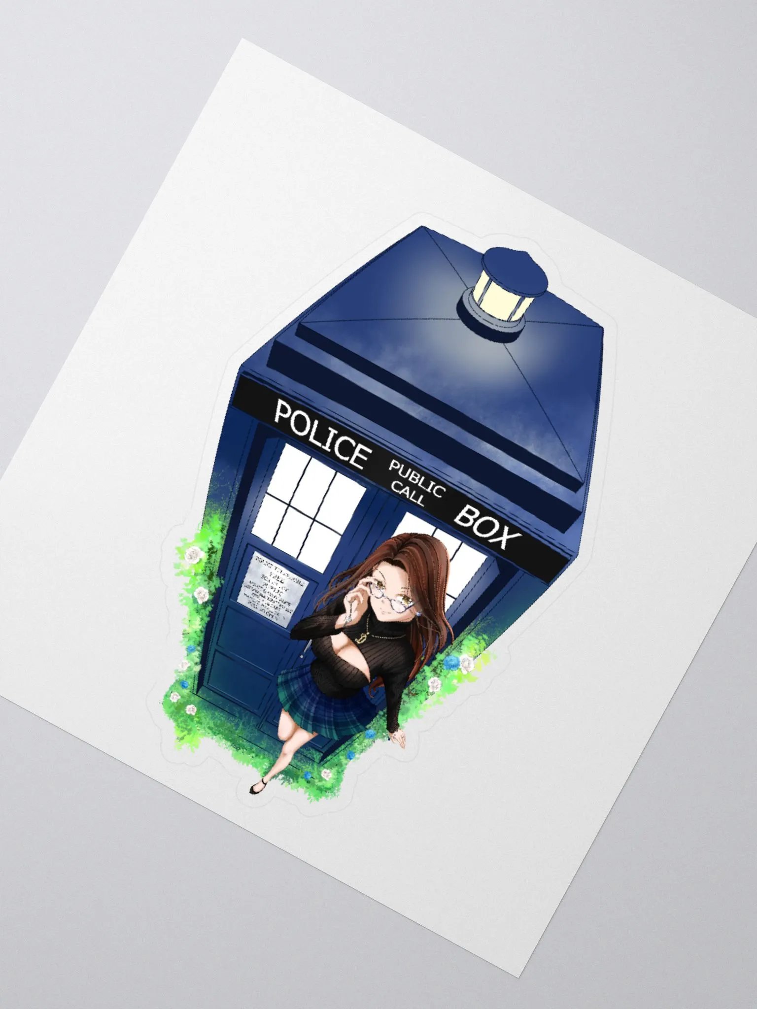Whovie Tardis Sticker product image (2)