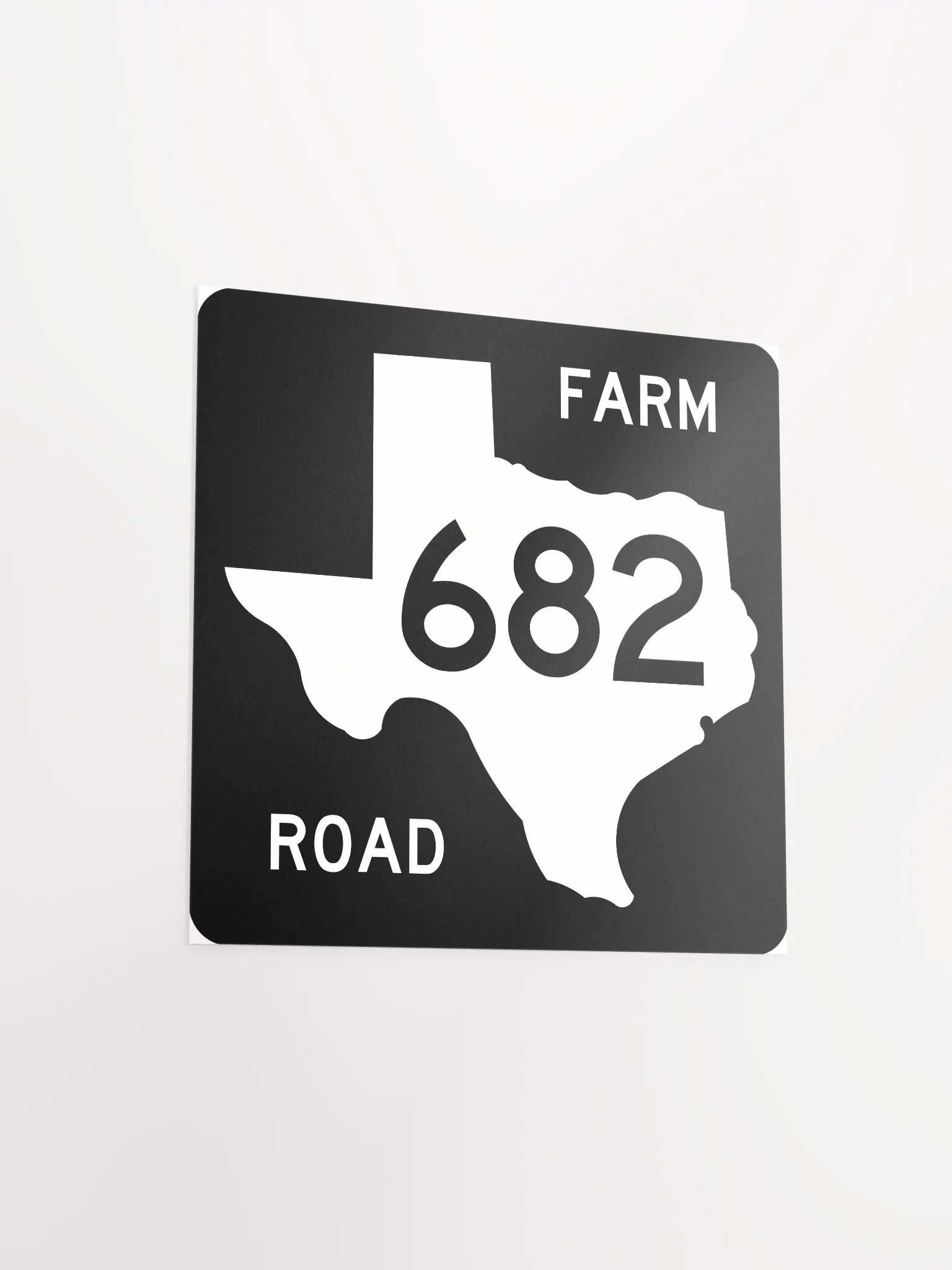 Texas Farm Road Sign FM 682 Poster product image (8)