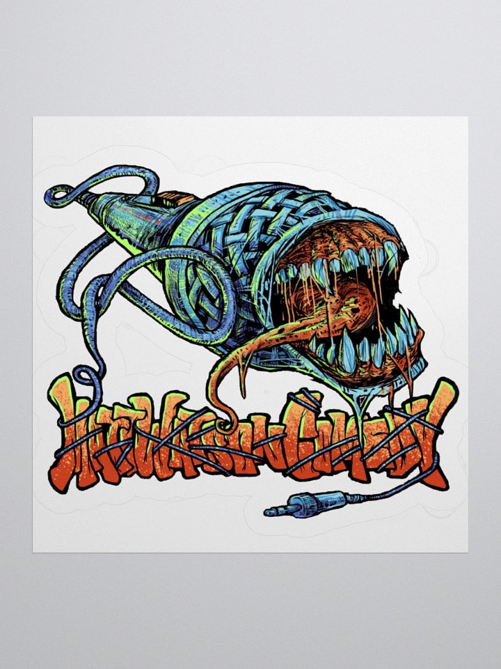 Zombie Microphone Sticker product image (2)