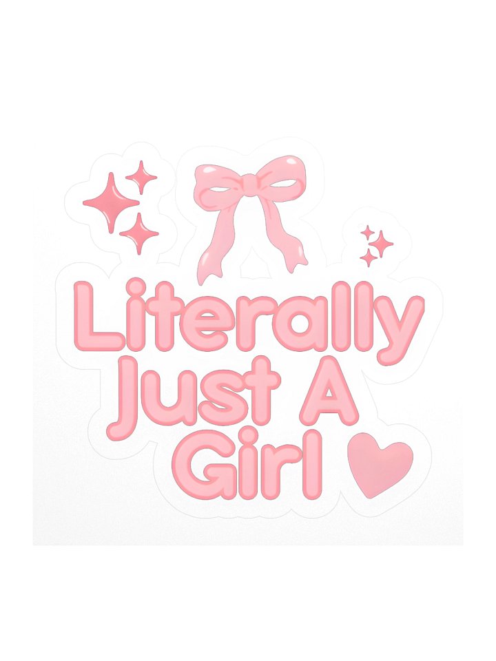 Just a Girl Sticker product image (2)