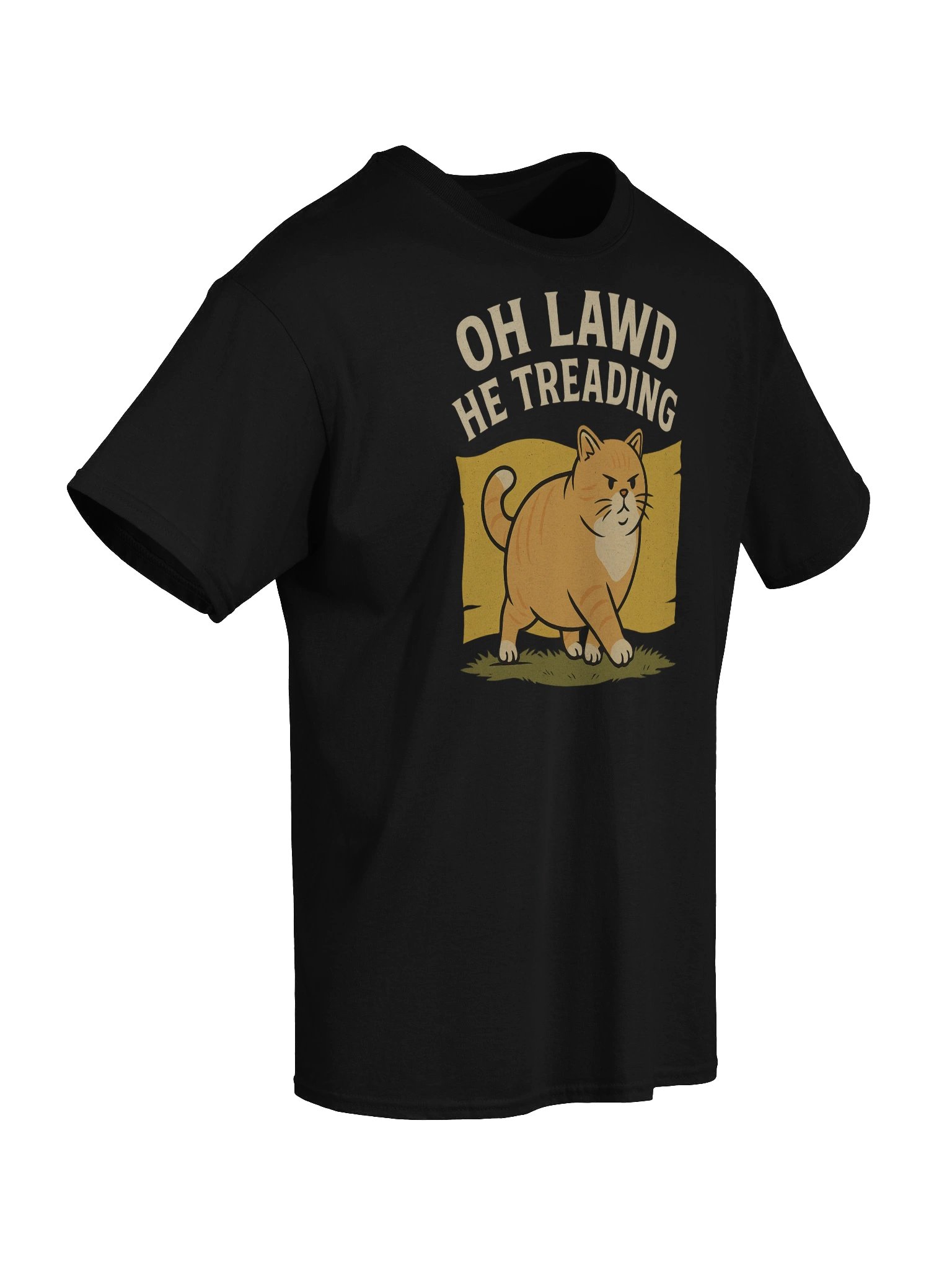 Oh Lawd He Treading Funny Chonky Cat Meme T-Shirt product image (37)