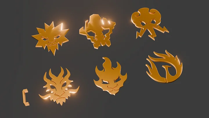Ninjago - Ninja Emblems model files product image (2)