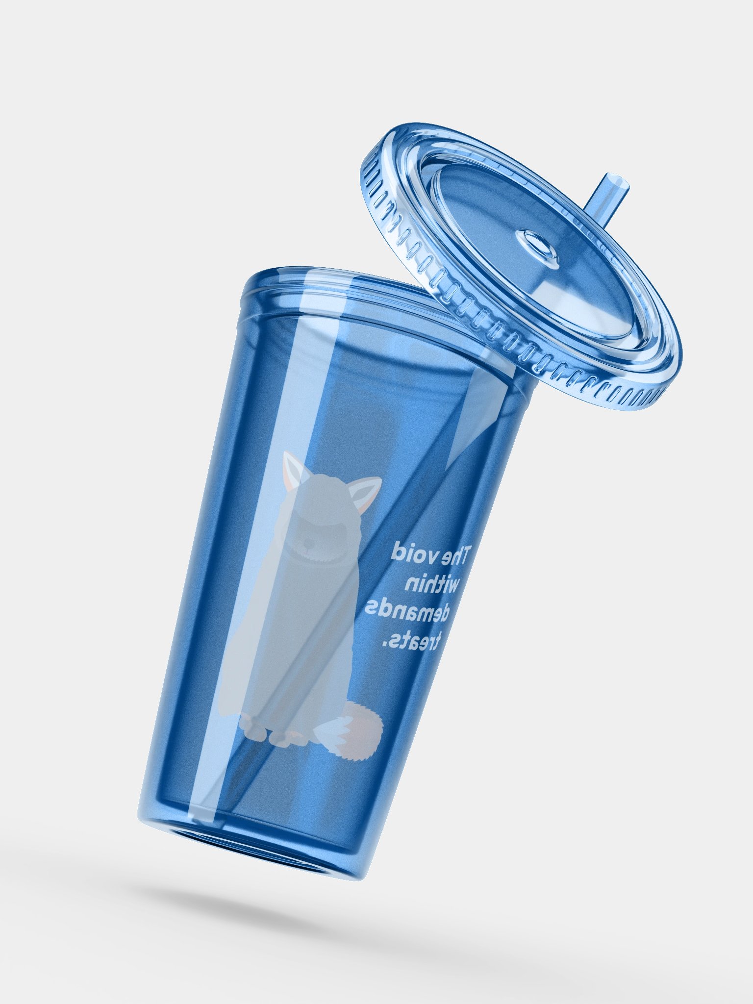 Cloaked Fox Transparent Tumbler product image (5)