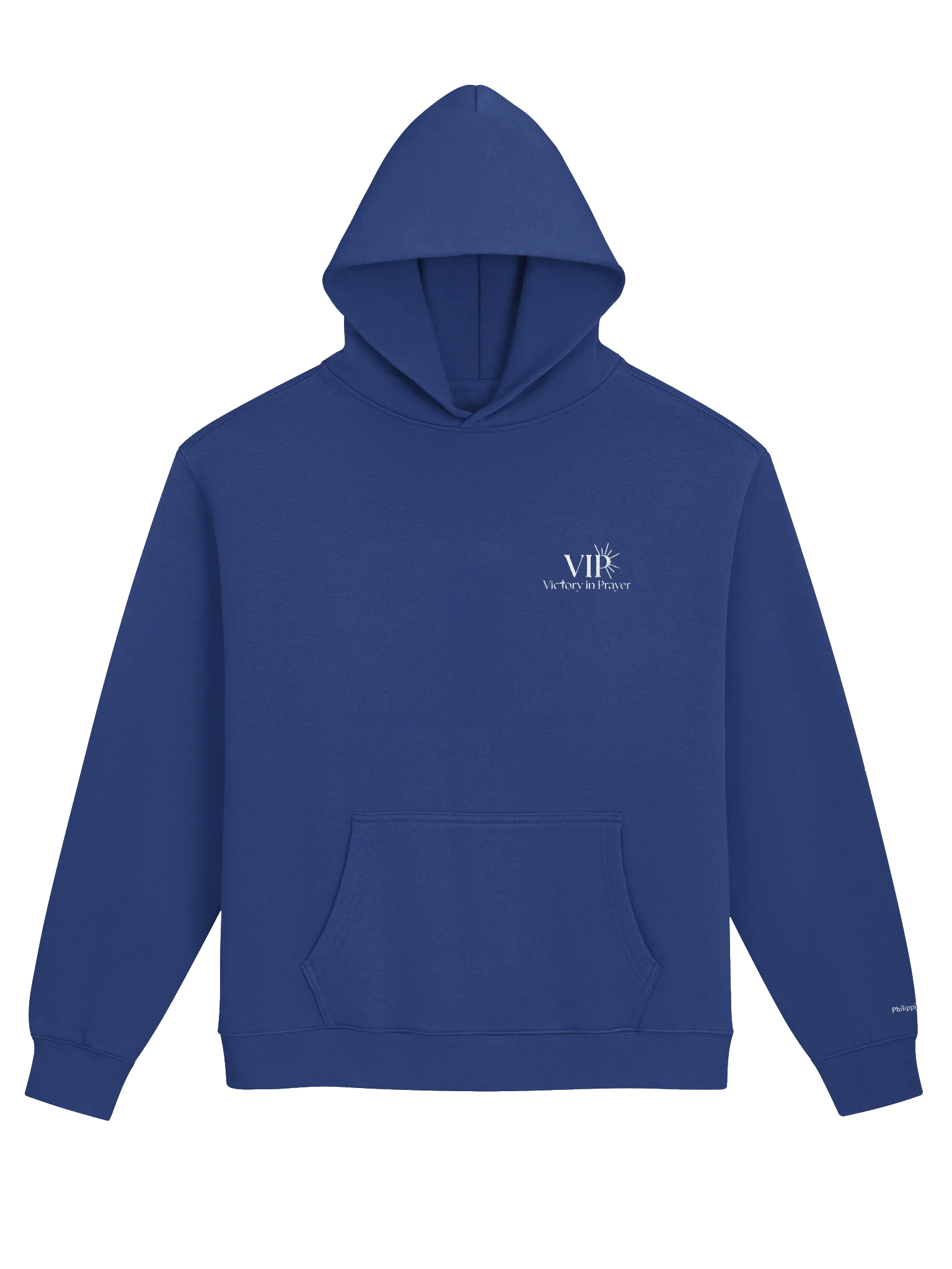 Embroidered Unisex VIP Hoodie with Philippians 4:13 on sleeve product image (1)