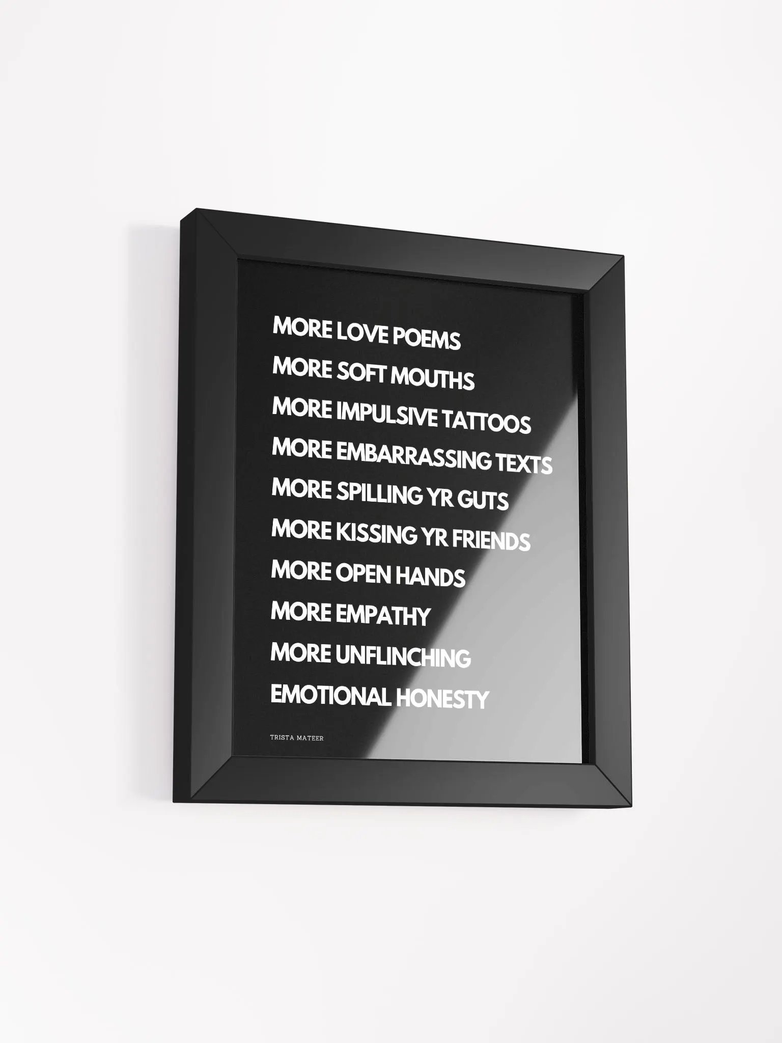 More Love Poems Framed Art Print product image (2)