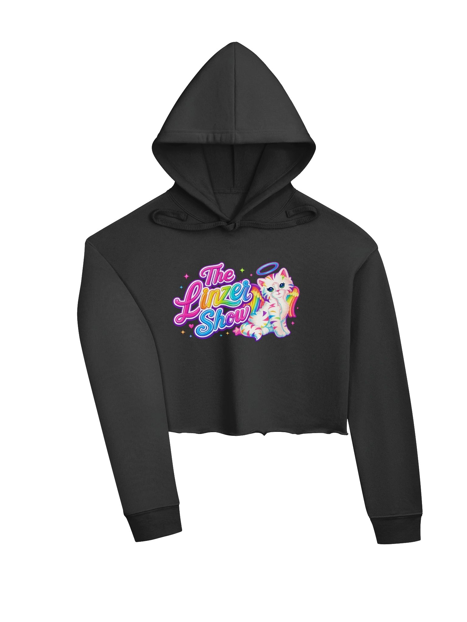 The Linzer Show Rainbow Cat Crop Hoodie product image (9)