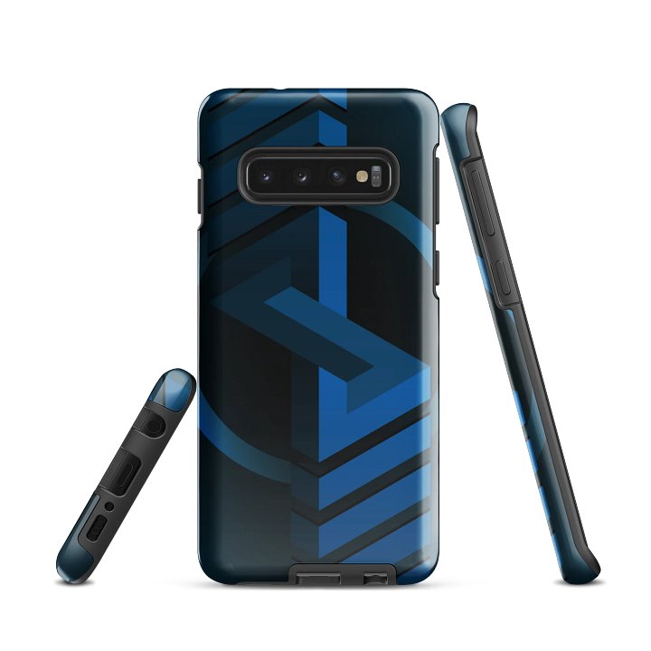 Blue Logo on Black Samsung Tough Case product image (2)