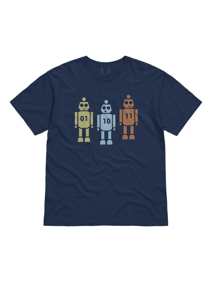 3 Binary Robots T-Shirt product image (1)