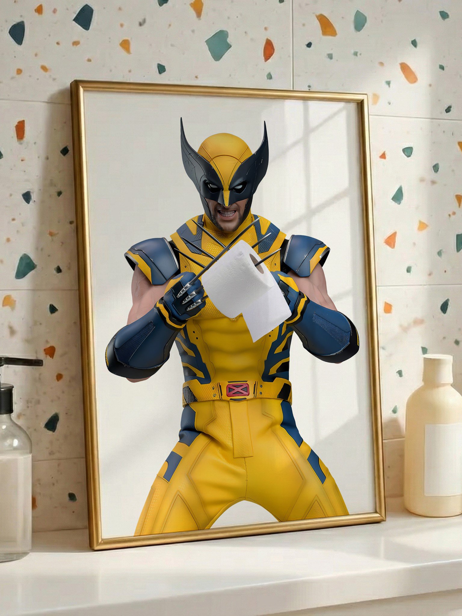 Wolverine Bathroom Wall Art product image (1)