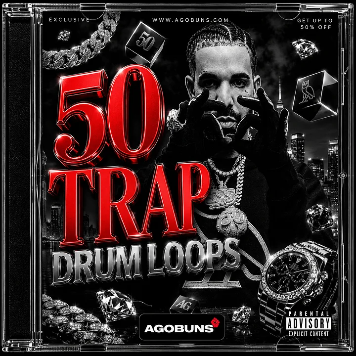 (50+) TRAP DRUM LOOPS – PREMIUM product image (1)