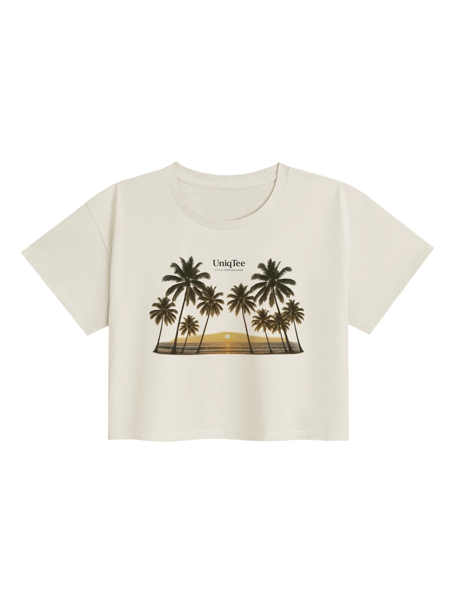 Palm Serenity Crop Top product image (1)