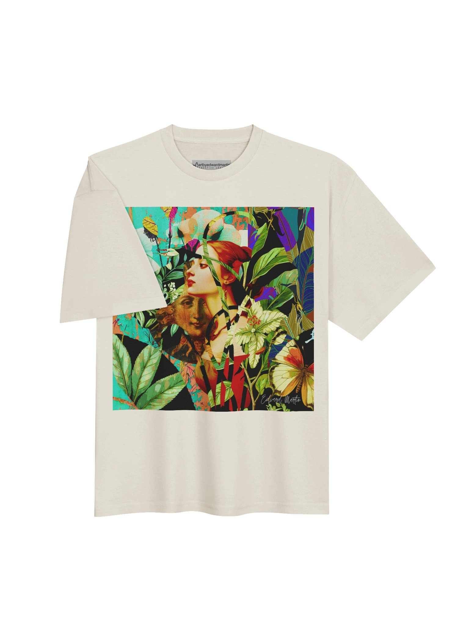 'Secret Garden of the Muse' by Edward Martin Oversized Tee product image (5)