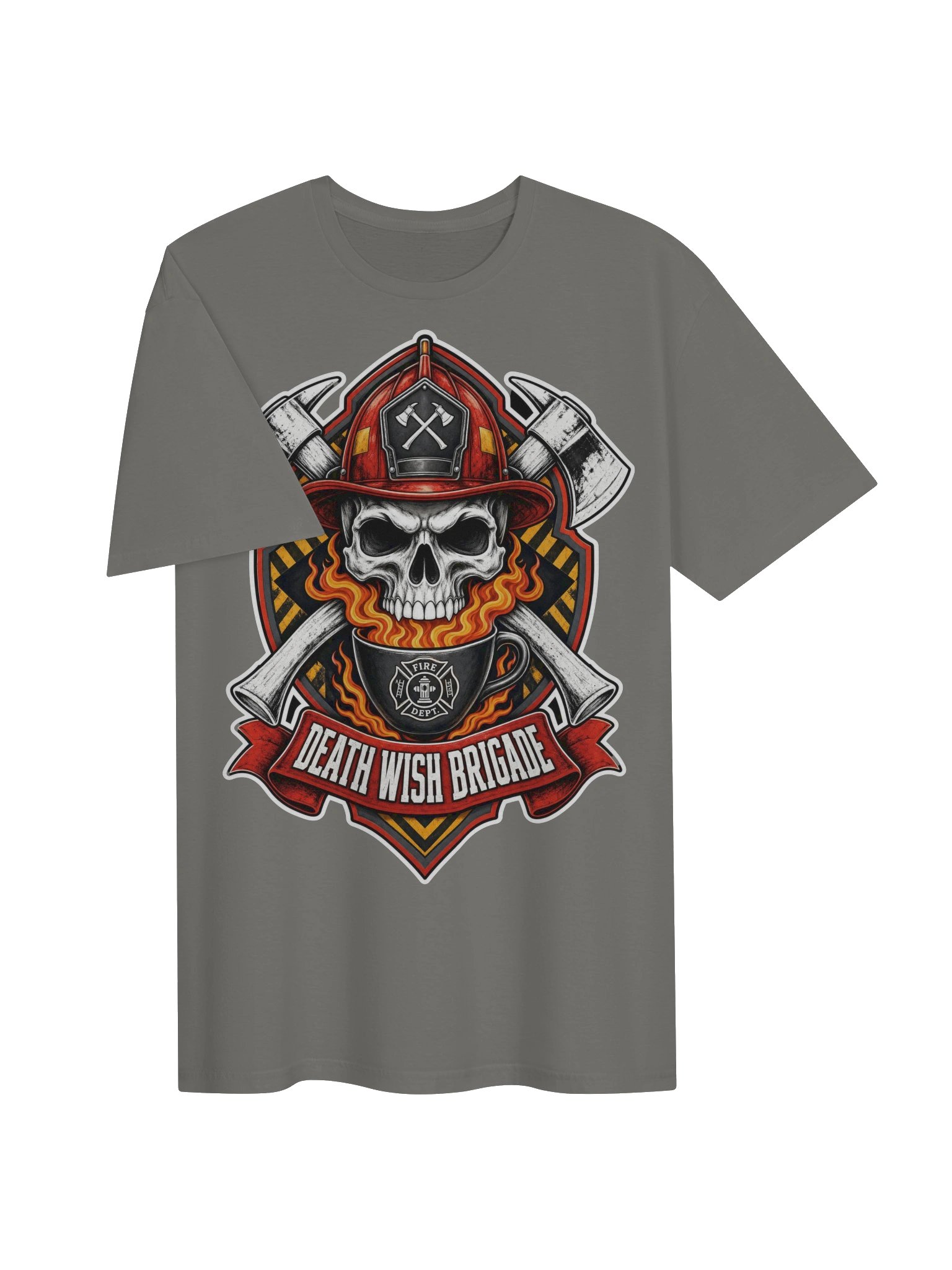 Death Wish Brigade Fire Skull Tee product image (10)