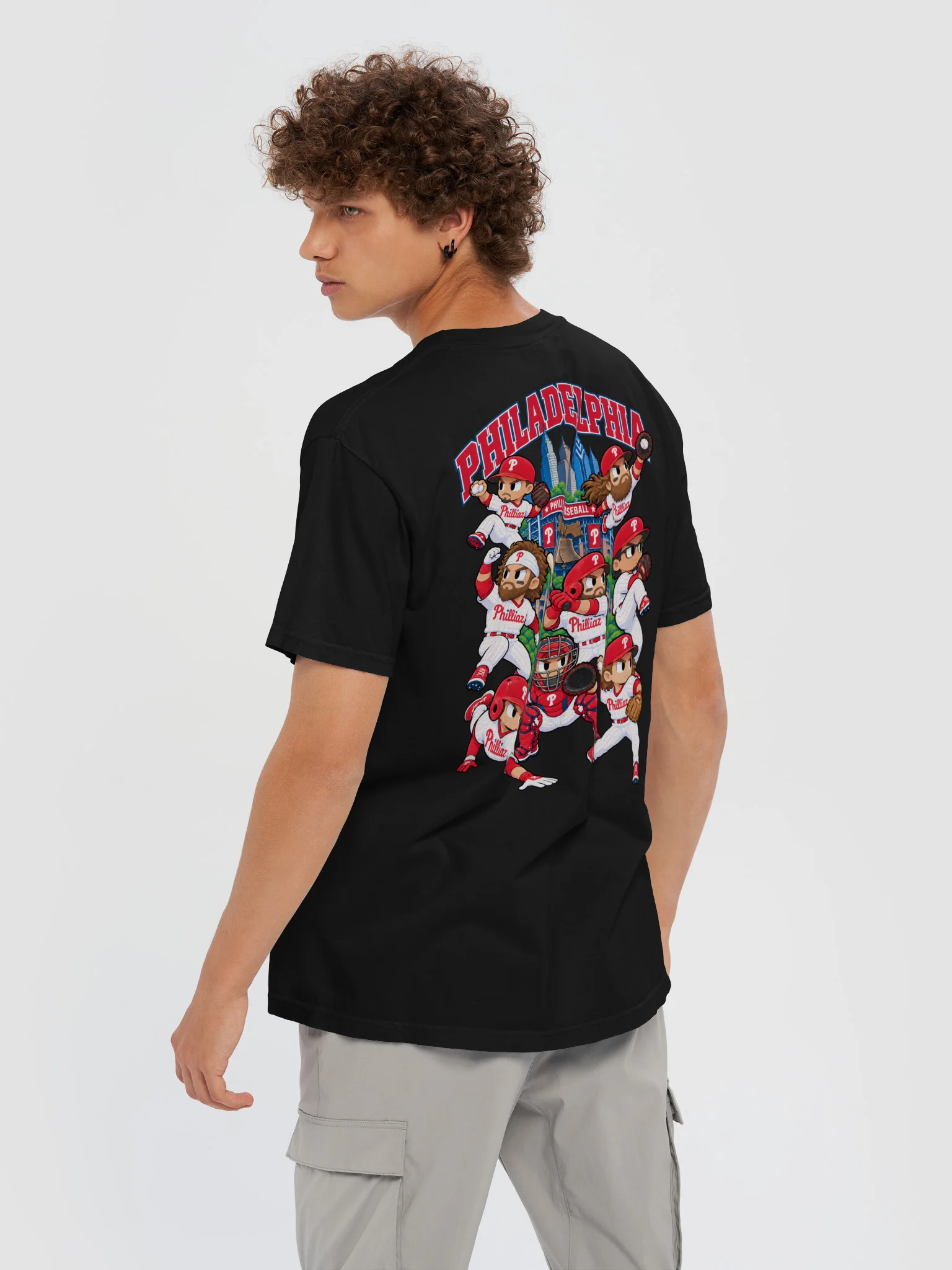 Philadelphia Baseball 2026 "Postseason" Animated Player Back Print T-Shirt product image (6)