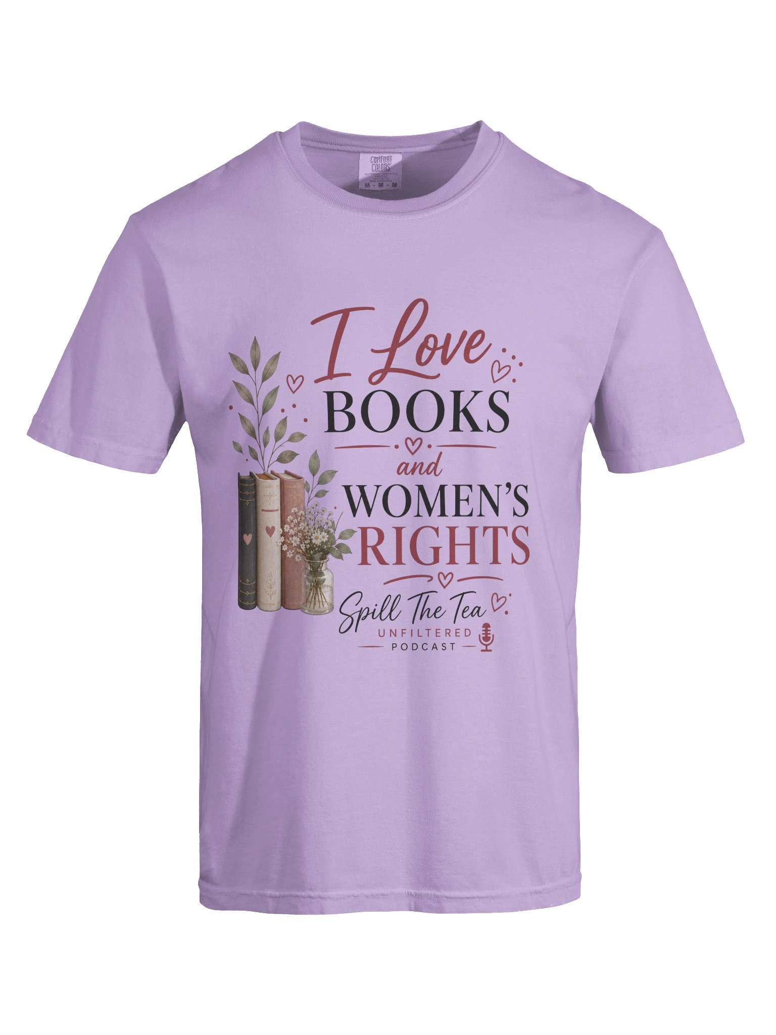 I Love Books and Women’s Rights Tee product image (29)