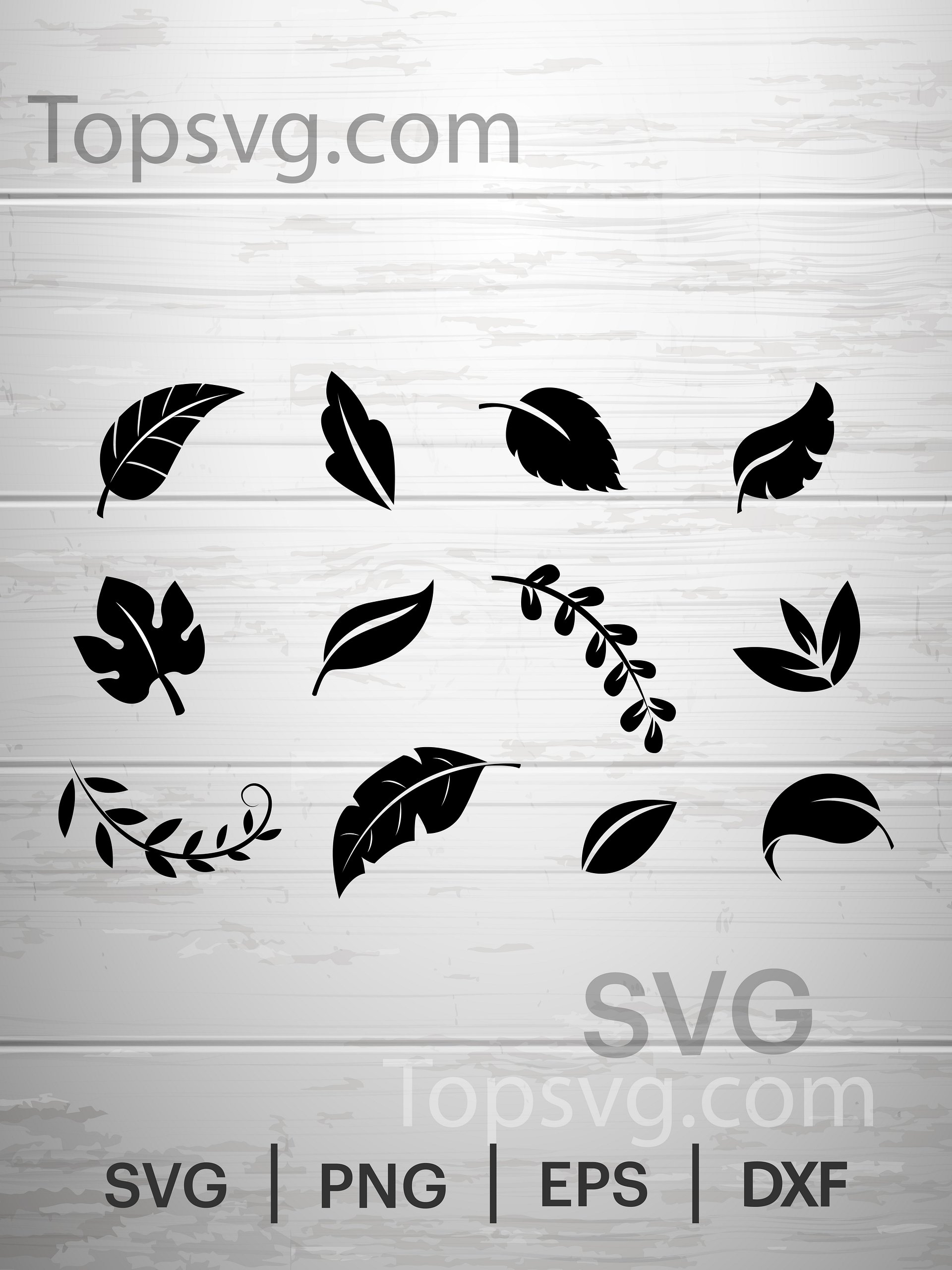 Leaves Svg, Tree Leaves svg file, Vector, Leaves silhouette svg, Forest Clipart, leaf clip art, Cricut Cutting File. product image (1)