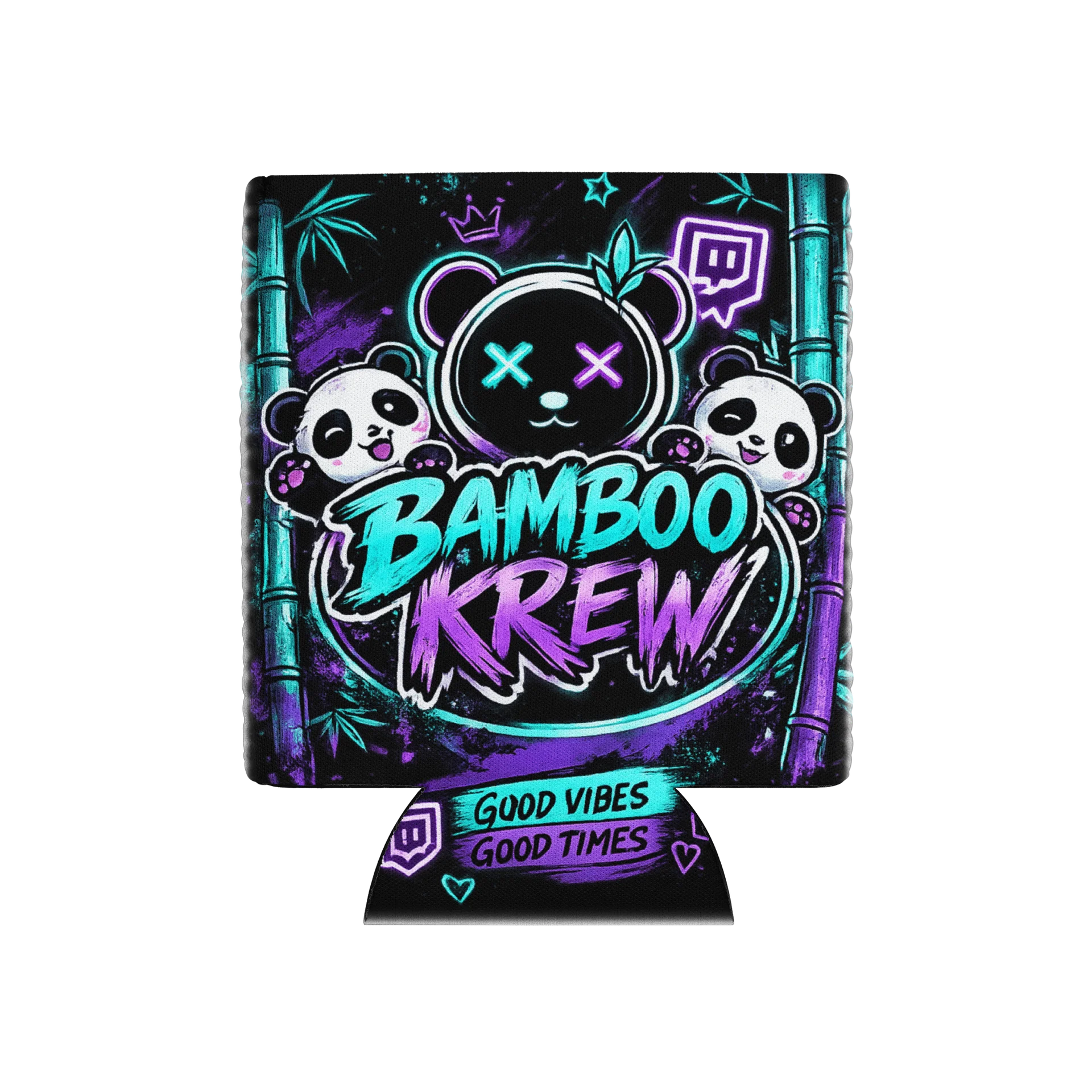 Bamboo Krew Neon Panda Can Cooler product image (1)