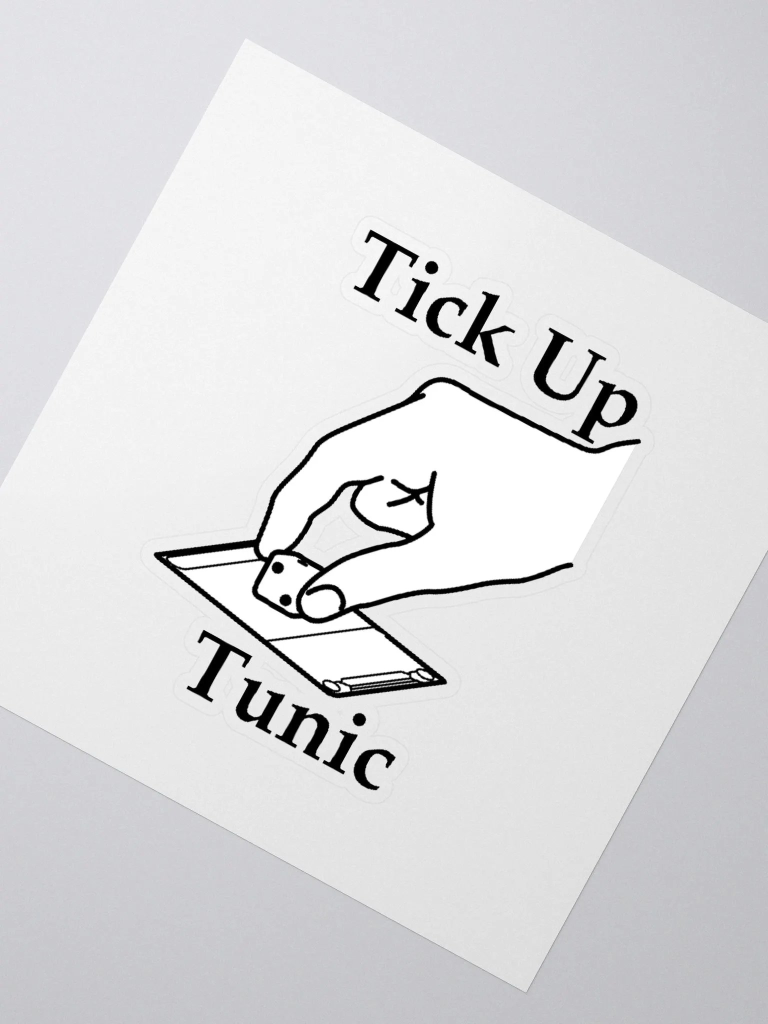 Tick Up Tunic Sticker product image (2)