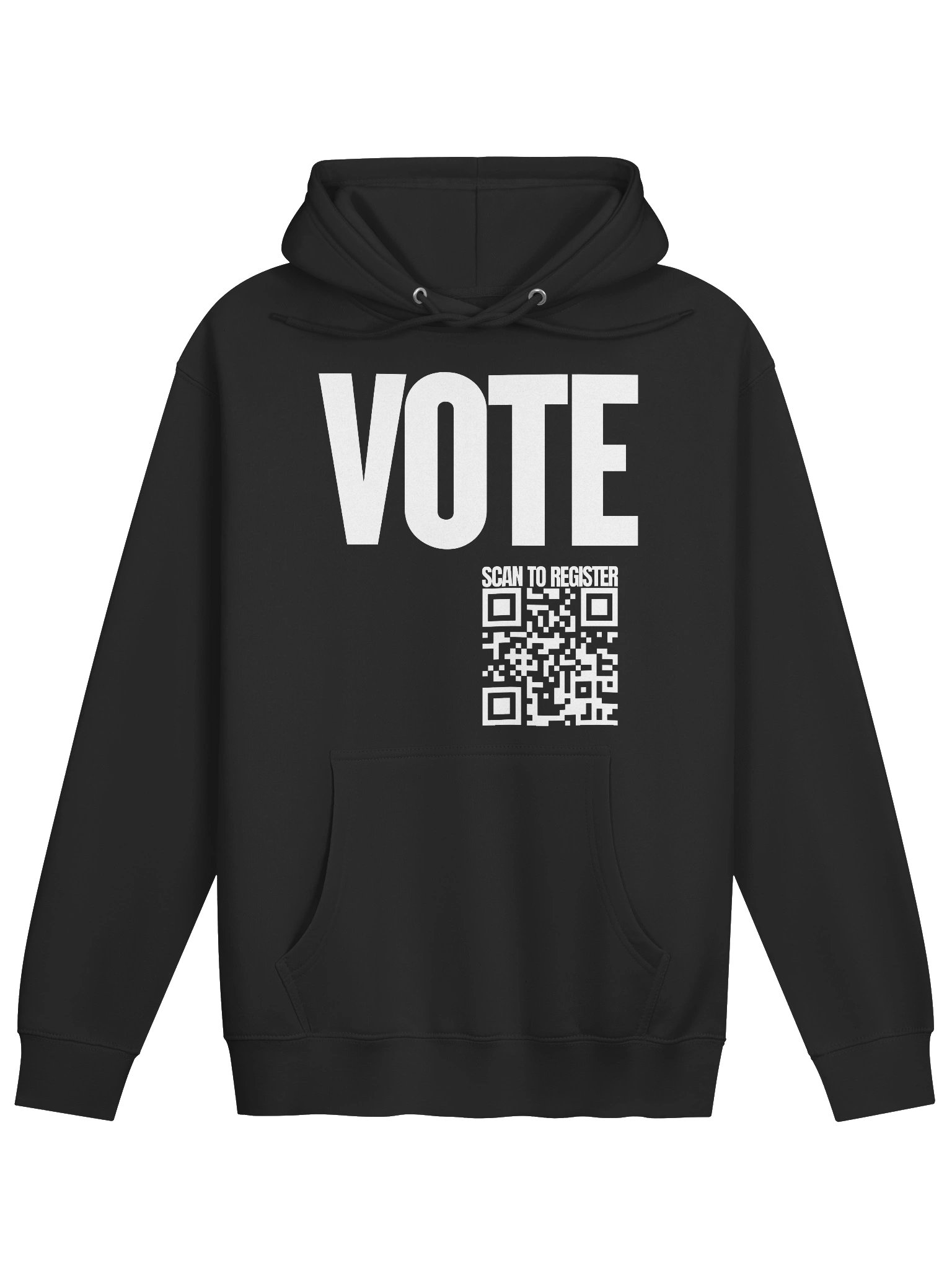 VOTE Scan to Register QR Code Hoodie - Being Liberal product image (3)