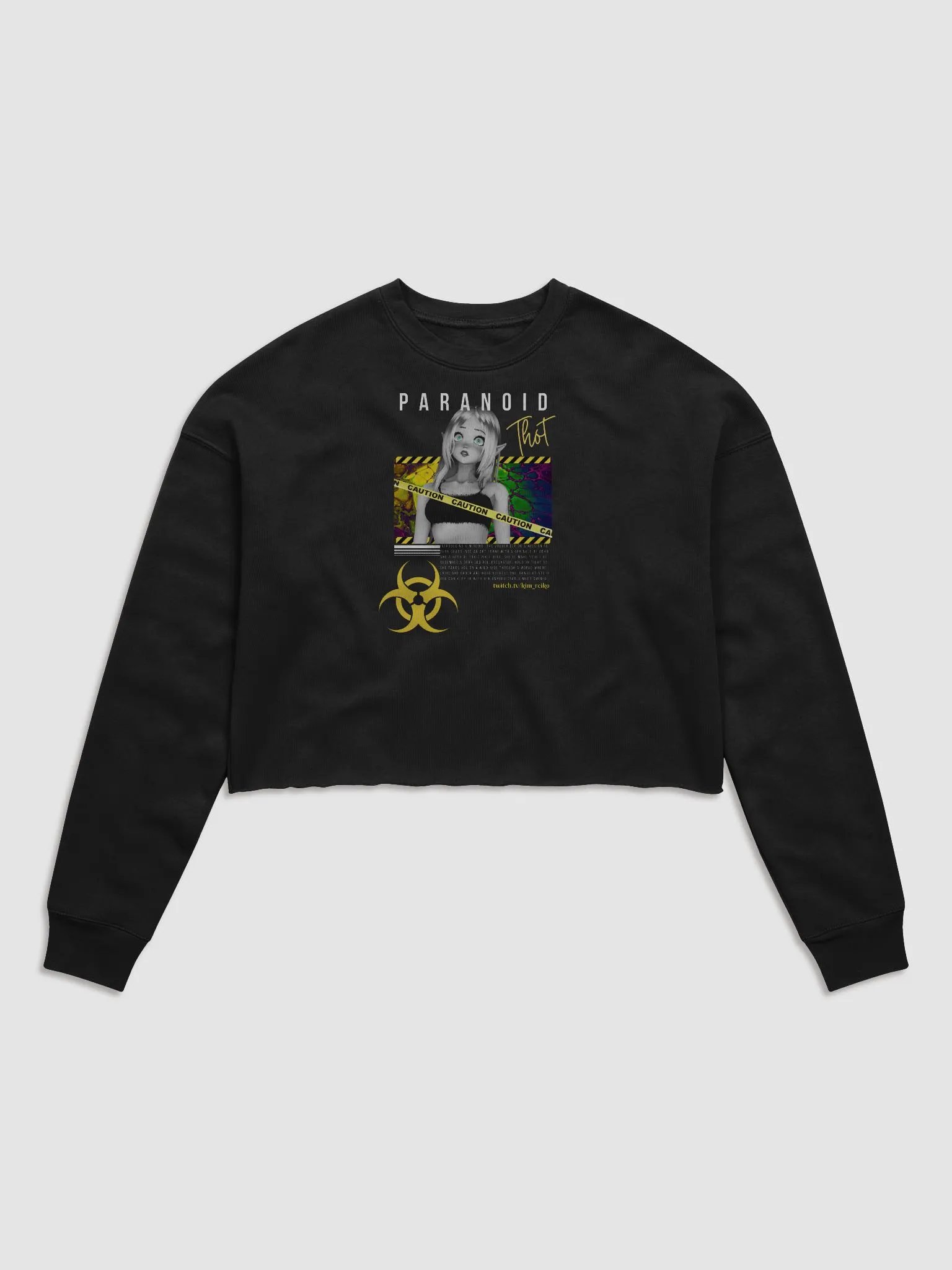 Paranoid Thot Cropped Longsleeve product image (2)