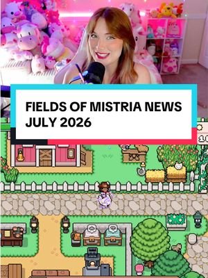 Fields of Mistria news for JULY!!! The game is switching game engines… this is huge and I am hoping with all my heart that it’s a super smooth transition over to this new engine! And I cant believe we are almost a month out from 1.0!!!! AHHH #fieldsofmistria 