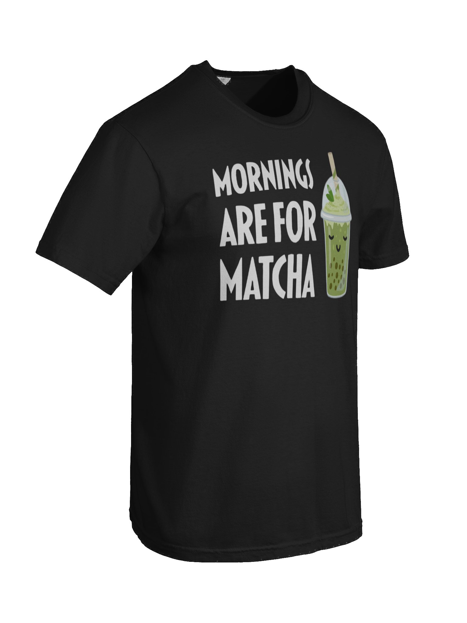 Matcha Bubble Tea Bliss Cartoon T-Shirt product image (87)
