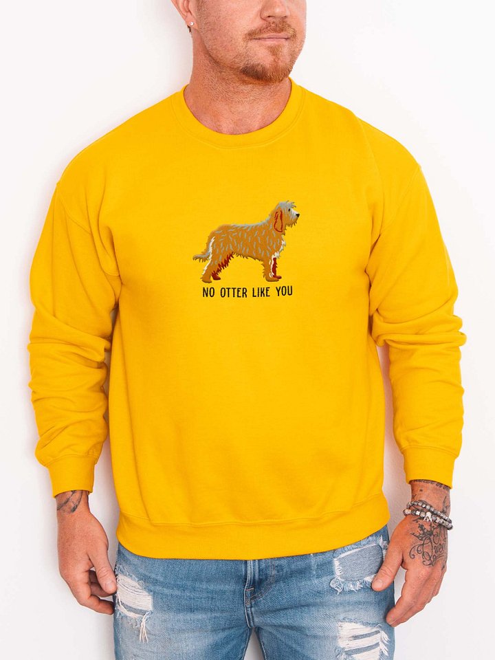 No Otter Like You Sweatshirt (Embroidered) of an Otterhound(Wheaten) product image (2)