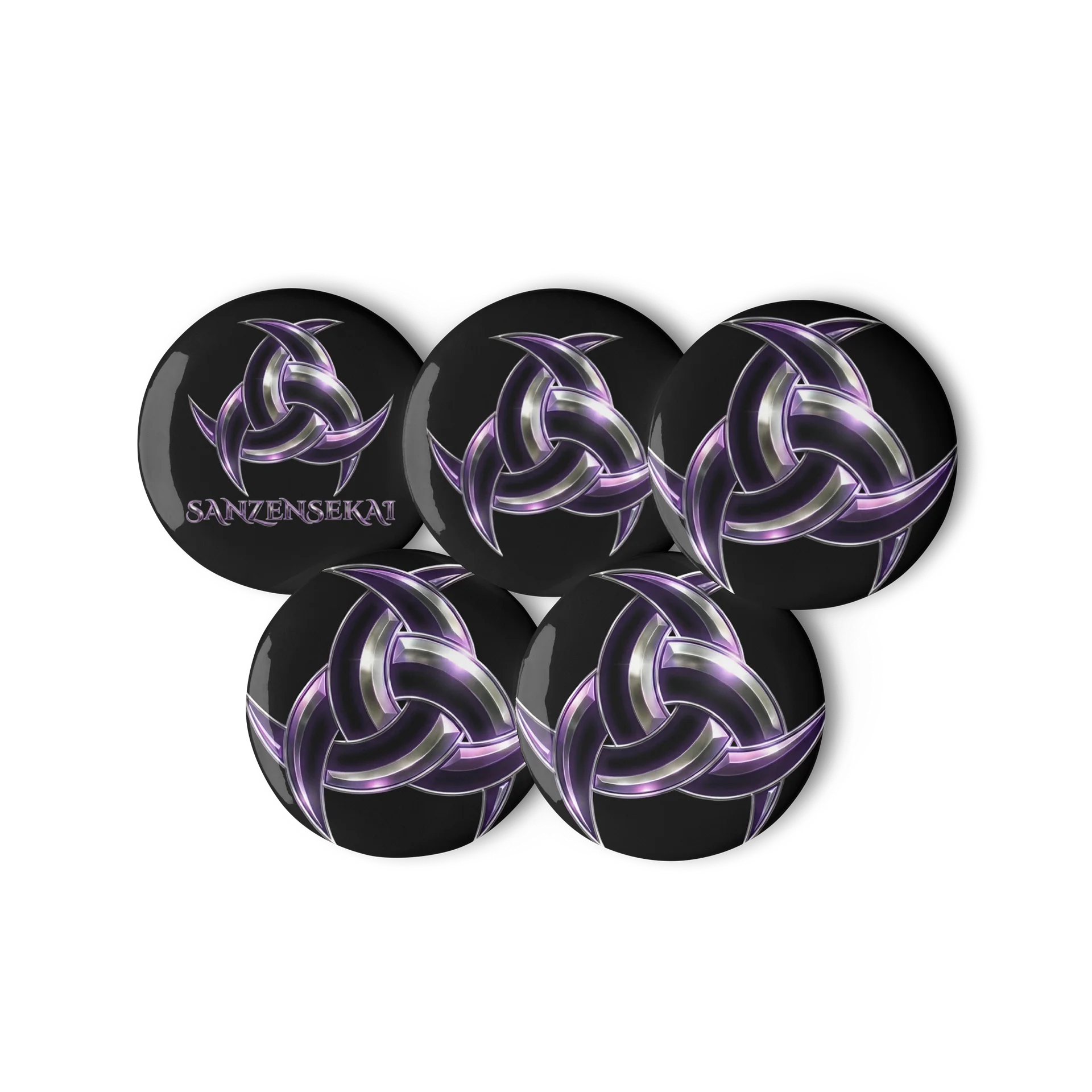 Sanzensekai Badge Pins - set of 5 product image (2)