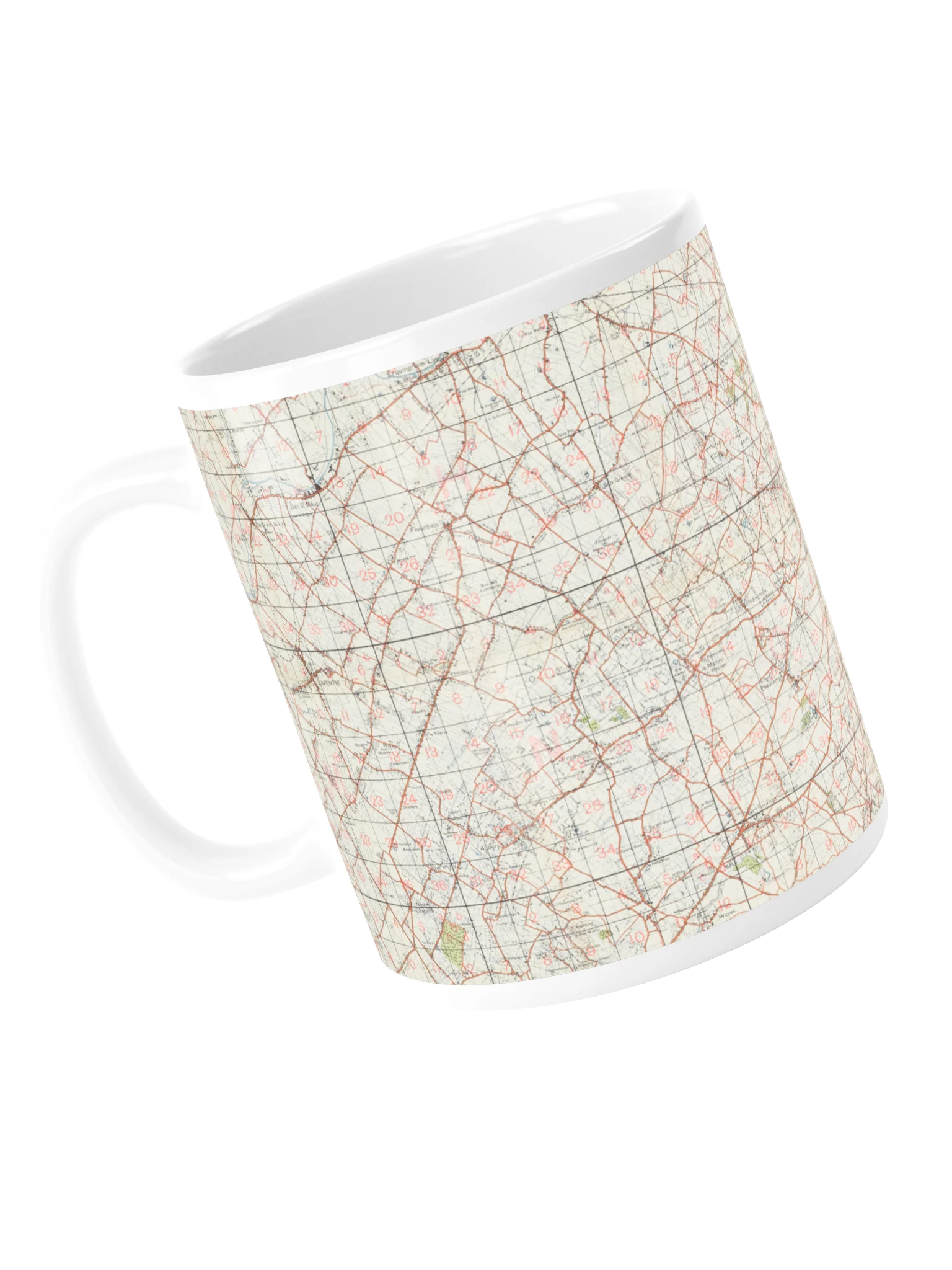 Vintage City Grid Map Mug product image (5)