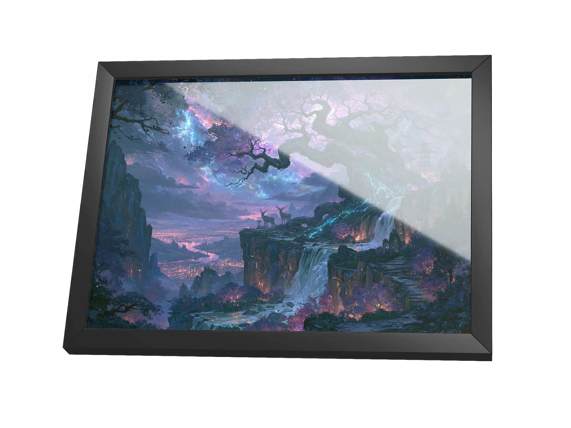 Ancient Fantasy Tree Framed Art Print — The Ancient Starfall Tree product image (3)