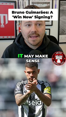 United could sign Bruno Guimarães, a win-now player perfect for immediate impact. Even better if paired with a defensive midf...